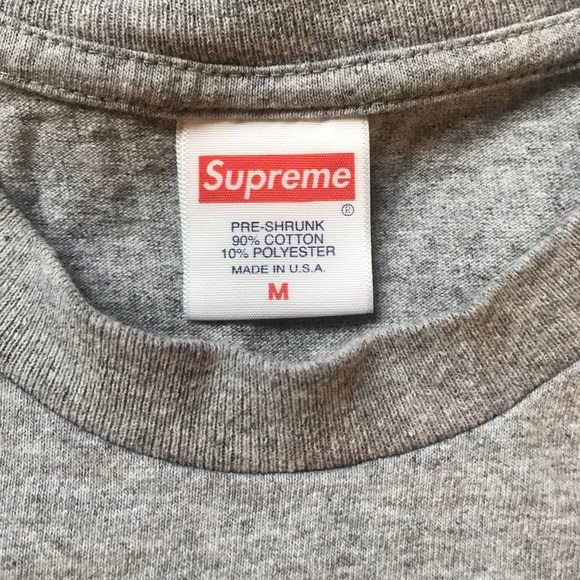 Authentic Supreme Necklace Grey T-Shirt - Picture 2 of 3